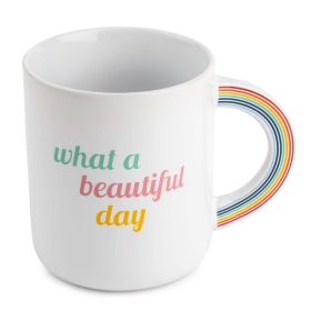 Thyme & Table Beautiful Day Ceramic Coffe Mug, 20 fl oz