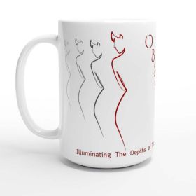 Graceful Silhouette Latte Mug Design By HadiArts