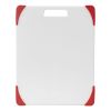 Farberware 11-inch X14-inch Nonslip Poly Cutting Board with Red Corners