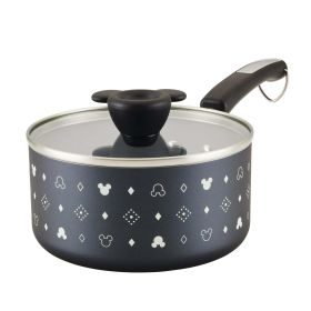 Farberware Disney 2 Quart Ceramic Nonstick Saucepan with Lid, Black