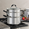 Tramontina Stainless Steel 3 Quart Steamer & Double-Boiler, 4 Piece