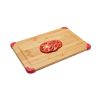 Farberware 12X18 inch Thick Bamboo Wood Cutting Board with Non-Slip Red Corners