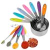 12Pcs Measuring Cups Spoons Set Stainless Steel Kitchen Measurement Tool