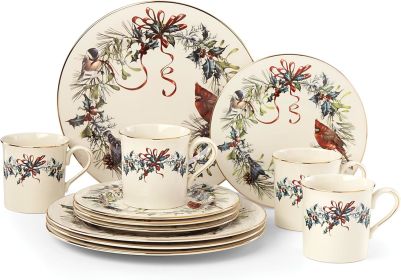 Lenox 835219 Winter Greetings 6-Piece Dinner Plate Set (Color: 12-piece set)