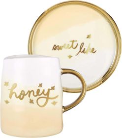 Slant Collection Coffee Mug Set 2 PC (Style: Honey)